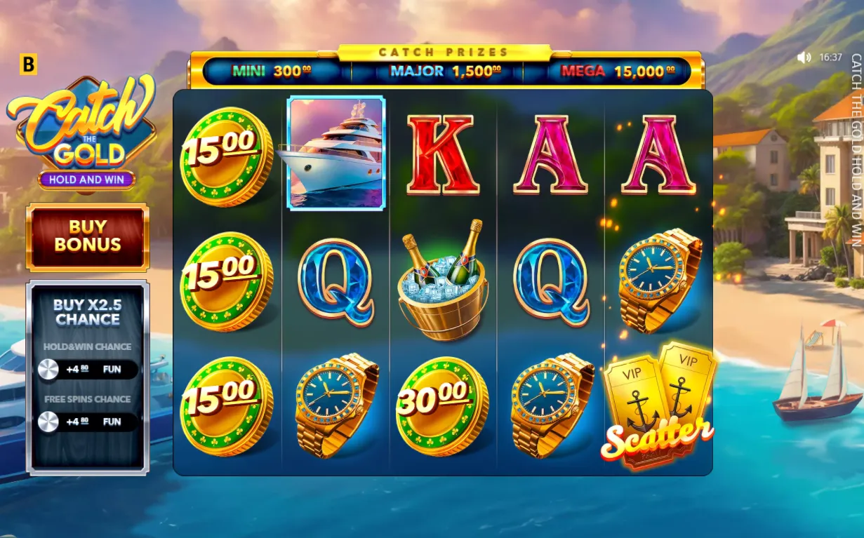 Catch The Gold Hold And Win demo